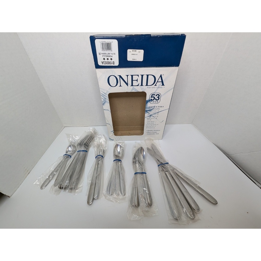 Oneida‎ Peninsula Partial Set Silverware Unused Wrapped As Is